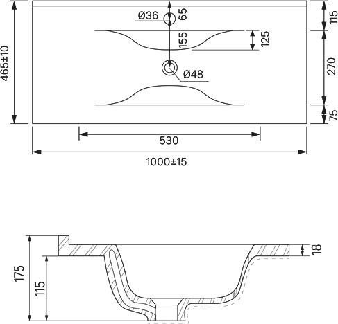 Мебельная раковина IDDIS 0131000i28