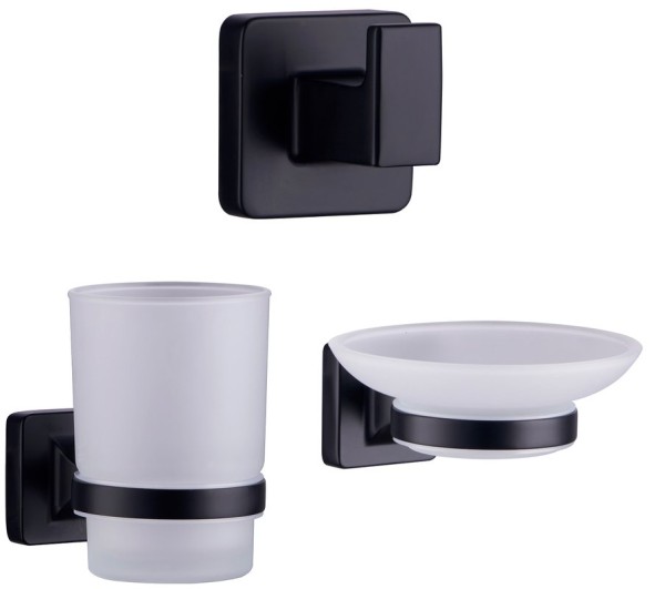 Набор Мыльница Fashun A26 A2602-7 + Стакан A26-7 A2606-7 + Крючок A2605-1-7