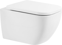 Комплект Унитаз подвесной BelBagno Alpina BB10100CHR безободковый + Крышка BB309SC с микролифтом + Инсталляция Geberit Duofix Delta 458.163.21.1 с кнопкой смыва, хром + Звукоизоляция