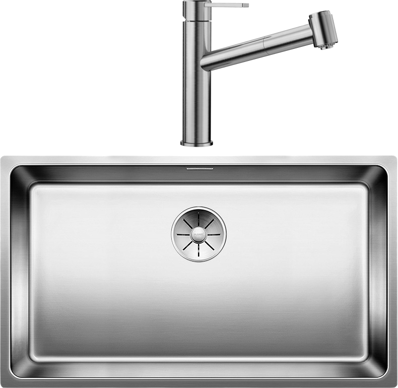 Комплект Мойка Blanco Andano 700-U + Смеситель Ambis-S 523119