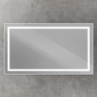 Зеркало BelBagno Kraft 140x80 с подсветкой, сатин