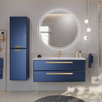 Мебель для ванной комнаты Cezares Eco Cer 120 ручки сатиновое золото, sapfiro
