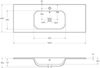 Мебель для ванной комнаты Cezares Eco Cer 120 ручки сатиновое золото, sapfiro