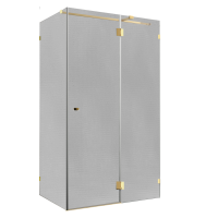 Душевой уголок Wasserkraft Ems 76H07R-TXG 120х90 см, стекло текстурное, фурнитура золото