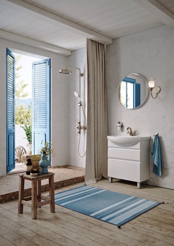 Мебель для ванной комнаты Aqwella Rodos 65 напольная, белая