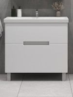 Тумба с раковиной SanStar Ориана 80 напольная, раковина Cersanit Moduo 80