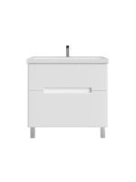 Тумба с раковиной SanStar Ориана 80 напольная, раковина Cersanit Moduo 80