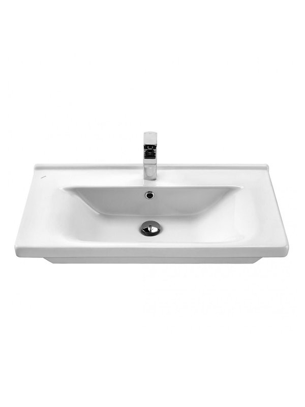 Тумба с раковиной SanStar Ориана 70 подвесная, серая, раковина Santek Миранда 70