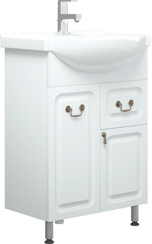 Мебель для ванной комнаты Corozo Элегия ретро 60, напольная, бронза