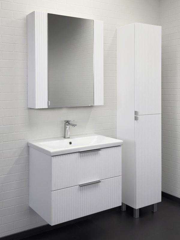 Мебель для ванной комнаты Comforty Лима 70П2 подвесная, матовая белая