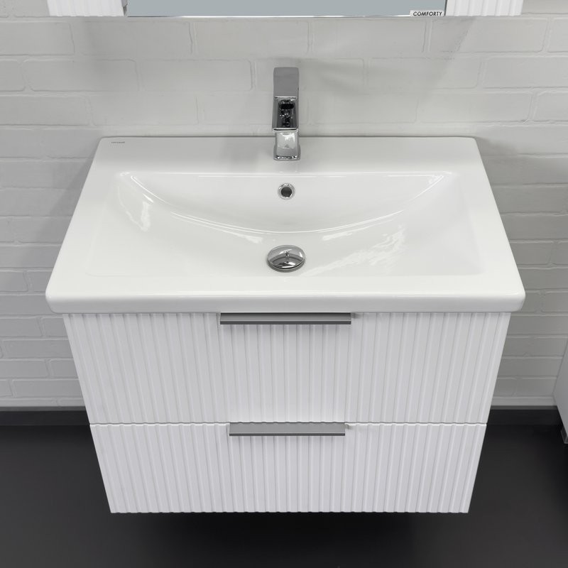 Мебель для ванной комнаты Comforty Лима 70П2 подвесная, матовая белая