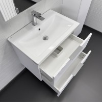 Мебель для ванной комнаты Comforty Лима 70П2 подвесная, матовая белая