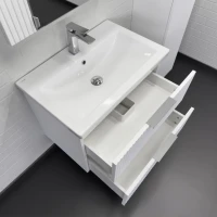 Мебель для ванной комнаты Comforty Лима 70П2 подвесная, матовая белая