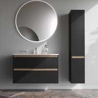 Мебель для ванной комнаты AM.PM X-Joy 100 подвесная, черная матовая