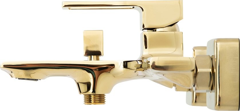 Душевой комплект Смеситель BelBagno Luce LUC-VAS-ORO + Гарнитур LUC-DFS-ORO