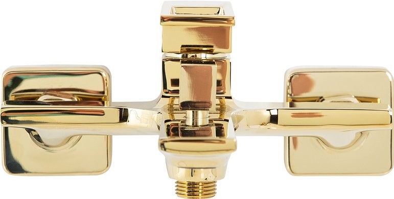 Душевой комплект Смеситель BelBagno Luce LUC-VAS-ORO + Гарнитур LUC-DFS-ORO