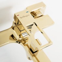 Душевой комплект Смеситель BelBagno Luce LUC-VAS-ORO + Гарнитур LUC-DFS-ORO