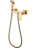 Гигиенический душ Haiba HB5517-5 со смесителем, матовое золото