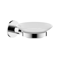 Мыльница Sancos Base SC9031CH настенная, стеклянная, хром