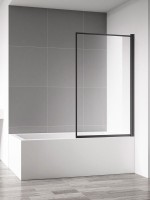 Шторка на ванну AQUAme AQM2859-R 80х140, профиль черный матовый