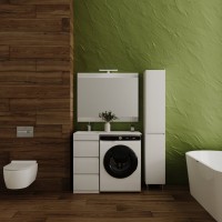 Мебель для ванной комнаты Style Line Даллас 100 Люкс Plus напольная, белая, 3 ящика L