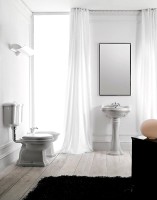 Раковина Kerasan Retro 104501 55 см, 1 отв., с пьедесталом