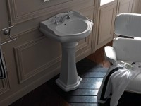 Раковина Kerasan Retro 104501 55 см, 1 отв., с пьедесталом