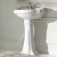 Раковина Kerasan Retro 104501 55 см, 1 отв., с пьедесталом