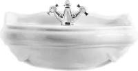 Раковина Kerasan Retro 104501 55 см, 1 отв., с пьедесталом Раковина Kerasan Retro 104501 55 см, 1 отв., с пьедесталом
