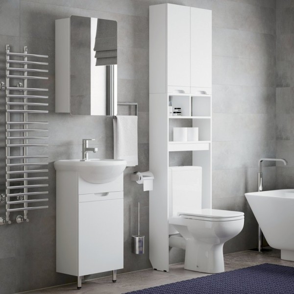 Мебель для ванной комнаты Corozo Лея 45 белая