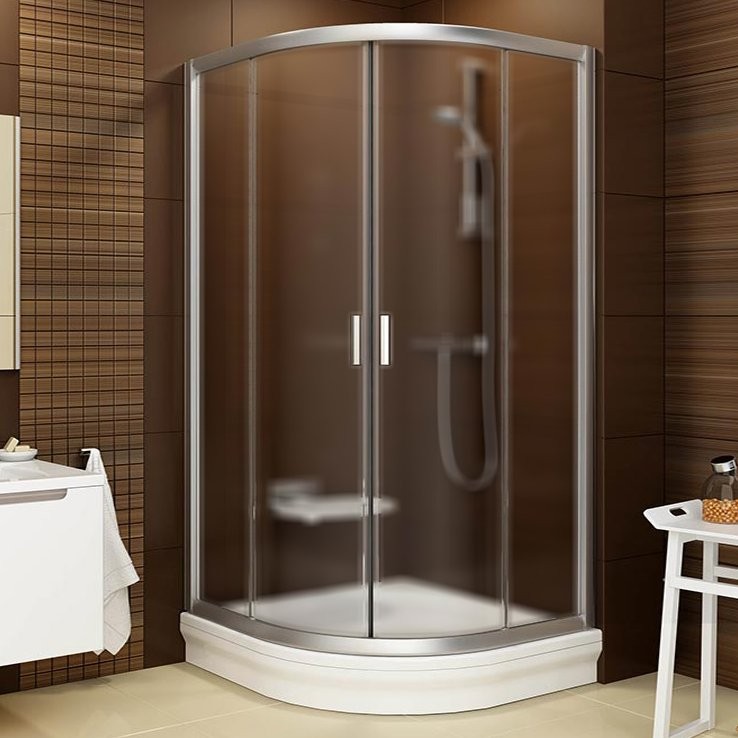 Душевой уголок Ravak Blix BLCP4-90 профиль сатин, стекло матовое Grape