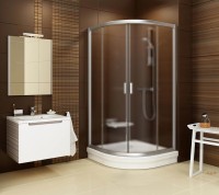 Душевой уголок Ravak Blix BLCP4-90 профиль сатин, стекло матовое Grape