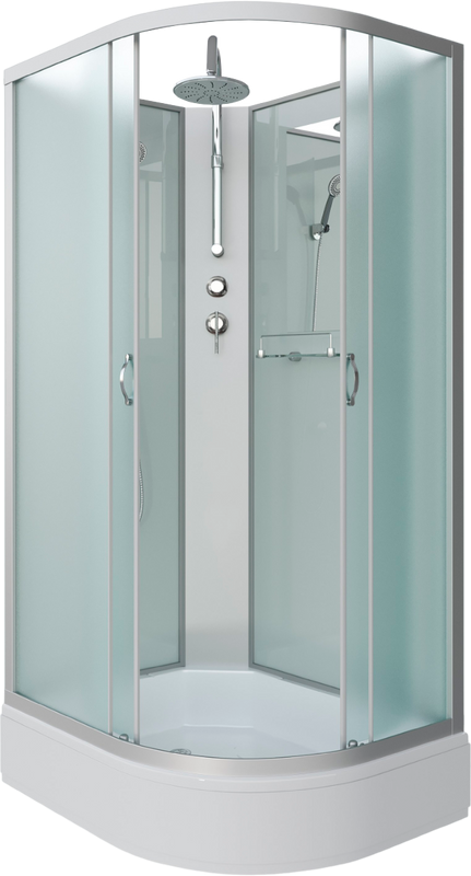 Душевая кабина Niagara Classic NG-33394-14LBKT 130х90 см, без крыши, с тропическим душем