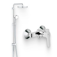 Душевой комплект Смеситель для душа Grohe BauEdge 23333000 + Стойка Tempesta Cosmopolitan System 250 26675000
