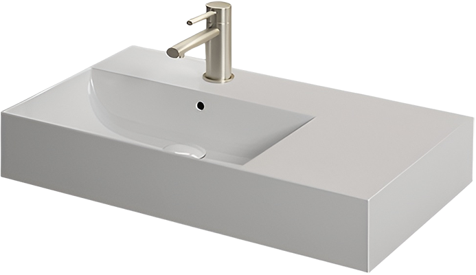 Мебельная раковина Hatria Bahia_13 BHD800465011TS0 80х46 см, столешница справа