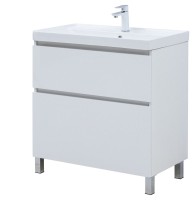 Тумба под раковину Aquanet Вега 80 794x460x790 напольная белый глянец Тумба под раковину Aquanet Вега 80 794x460x790 напольная белый глянец