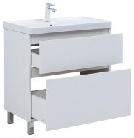 Тумба под раковину Aquanet Вега 80 794x460x790 напольная белый глянец Тумба под раковину Aquanet Вега 80 794x460x790 напольная белый глянец