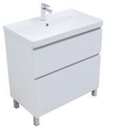 Тумба под раковину Aquanet Вега 80 794x460x790 напольная белый глянец Тумба под раковину Aquanet Вега 80 794x460x790 напольная белый глянец