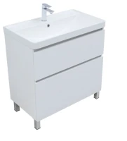 Тумба под раковину Aquanet Вега 80 794x460x790 напольная белый глянец Тумба под раковину Aquanet Вега 80 794x460x790 напольная белый глянец