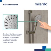 Душевая лейка Milardo Ideal Spa ILS5FCRM18 гляцевый хром