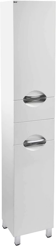 Шкаф пенал для ванной Emmy Милли 40 R, с бельевой корзиной