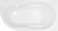 Акриловая ванна Royal Bath Azur RB 614200 R 140x80 см, угловая, правая, пристенная, белая, асимметричная, с каркасом