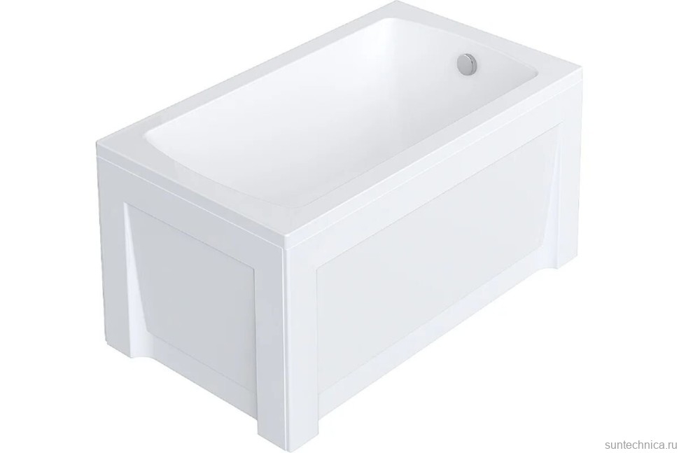 Акриловая ванна Alex Baitler Onega без опоры 130x60 см, встраиваемая, белая