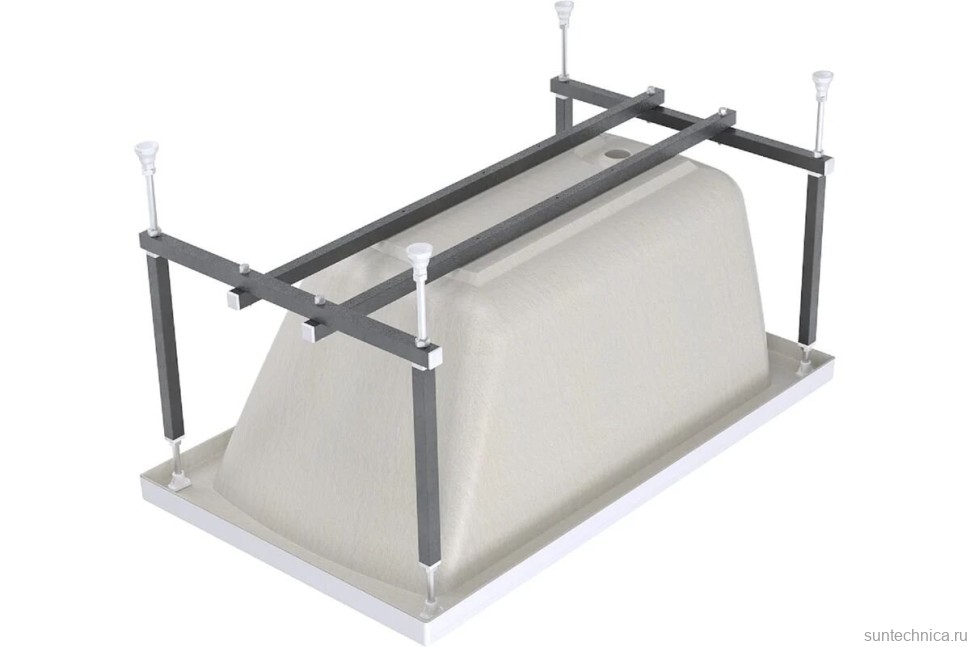 Акриловая ванна Alex Baitler Onega без опоры 130x60 см, встраиваемая, белая