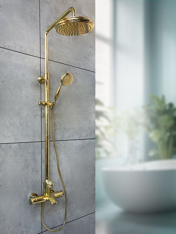 Душевая стойка AltroBagno Beatrice 030408 Or золото