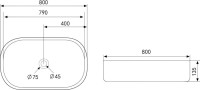 Накладная раковина Abber Bequem AC2110 белая