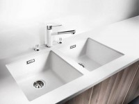Комплект Мойка Blanco Subline 400-U белая + Измельчитель Franke 134.0715.096