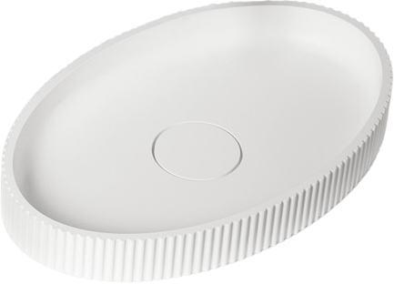 Накладная раковина Abber Stein AS2603 матовая белая