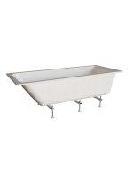 Акриловая ванна Radomir Дижон Ангосто 170x70 см, встраиваемая, белая, на ножках