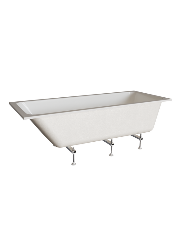 Акриловая ванна Radomir Дижон Ангосто 170x70 см, встраиваемая, белая, на ножках